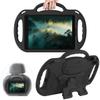 AVAWO Kids Case for New iPad 9th Generation 10.2 inch 2021 with Lanyard,iPad 8th/7th Generation Case for Kids, Shockproof Handle Stand Shoulder Strap Bumper Cover for iPad 2021/2020/2019,Black view 1