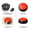 Red Record Buttons Recordable Button 30 Second Recording Buttons for Classroom Encouragement Words Desk Learning Record Daily Task view 2