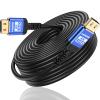 Adrenenjoyer 75 ft hdmi Cable with Gripping Connectors,4k Ultra high Speed Ethernet 2.0 Flexible Cord Support 4K@60Hz HDR,HDCP2.2,ARC,3D and CEC for HDTV/PS4/3/Xbox/Monitor/Projector ect view 1