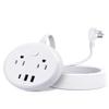 Flat Plug Power Strip with USB C Ports, KOOSLA Travel Extension Cord No Surge Protection - 2 Outlets 3 USB Ports(1250W) - Cruise Essentials for Cruise Ship, Home, Office, Dorm Room, 10ft view 1