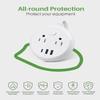 Flat Plug Power Strip with USB C Ports, KOOSLA Travel Extension Cord No Surge Protection - 2 Outlets 3 USB Ports(1250W) - Cruise Essentials for Cruise Ship, Home, Office, Dorm Room, 10ft view 4