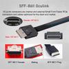 NFHK Left Angled 90 Degree OcuLink PCIe 4.0 PCI-Express SFF-8611 4i to SFF-8611 Data Active Cable for eGPU SSD 50cm view 2