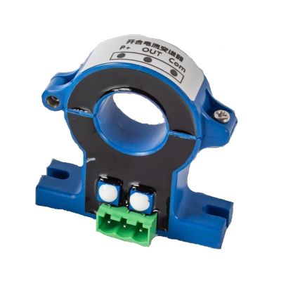 GVMUKNYE 38mm Hole 0-10V Clamp Type Current Monitoring Sensor AC/DC 0-1500A Wireless Current Transformer Ampere Transmitter Signal Isolator DC12V PWR(AC 0-380A)