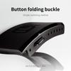 FKMBD Adjustable 316L Stainless Steel Fold Watch Buckle 18mm 20mm 22mm Double Lock Button Safety Clasp For Rubber Stainless Wristband(Black,22mm) view 4