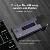 Wireless HDMI Transmitter and Receiver 4K, Metal Housing Portable Wireless HDMI Extender Kit with LED Display, 2.4G/5G Plug & Play HDMI Wireless Streaming Video from Laptop/TV Box to Monitor/HDTV view 3