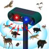 AMZSTAR Solar Indoor and Outdoor Motion Sensor Alarm,4 Modes 129db Loud Siren - with Red and Blue Flashing Warning. Ideal for Homes, Villas and Farms! (1PCS) view 1