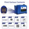 Eurannit E11 Mini Handheld Inkjet Printer with External Conveyor Wheel - 0.5" Portable Coder with ER520 Quick-Dry Ink for Text, Date, QR Code on Bottles & Curved Surfaces view 3