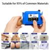 Eurannit E11 Mini Handheld Inkjet Printer with External Conveyor Wheel - 0.5" Portable Coder with ER520 Quick-Dry Ink for Text, Date, QR Code on Bottles & Curved Surfaces view 4