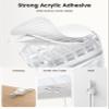 12Pack Cord Organizer [1s Lock] Spring Cable Holder Clips - Lamicall Desk Cord Management Clips, [Smooth Adjustable] Phone Charger Cable, Adhesive Wire Keeper for Nightstand Wall Car Office view 4