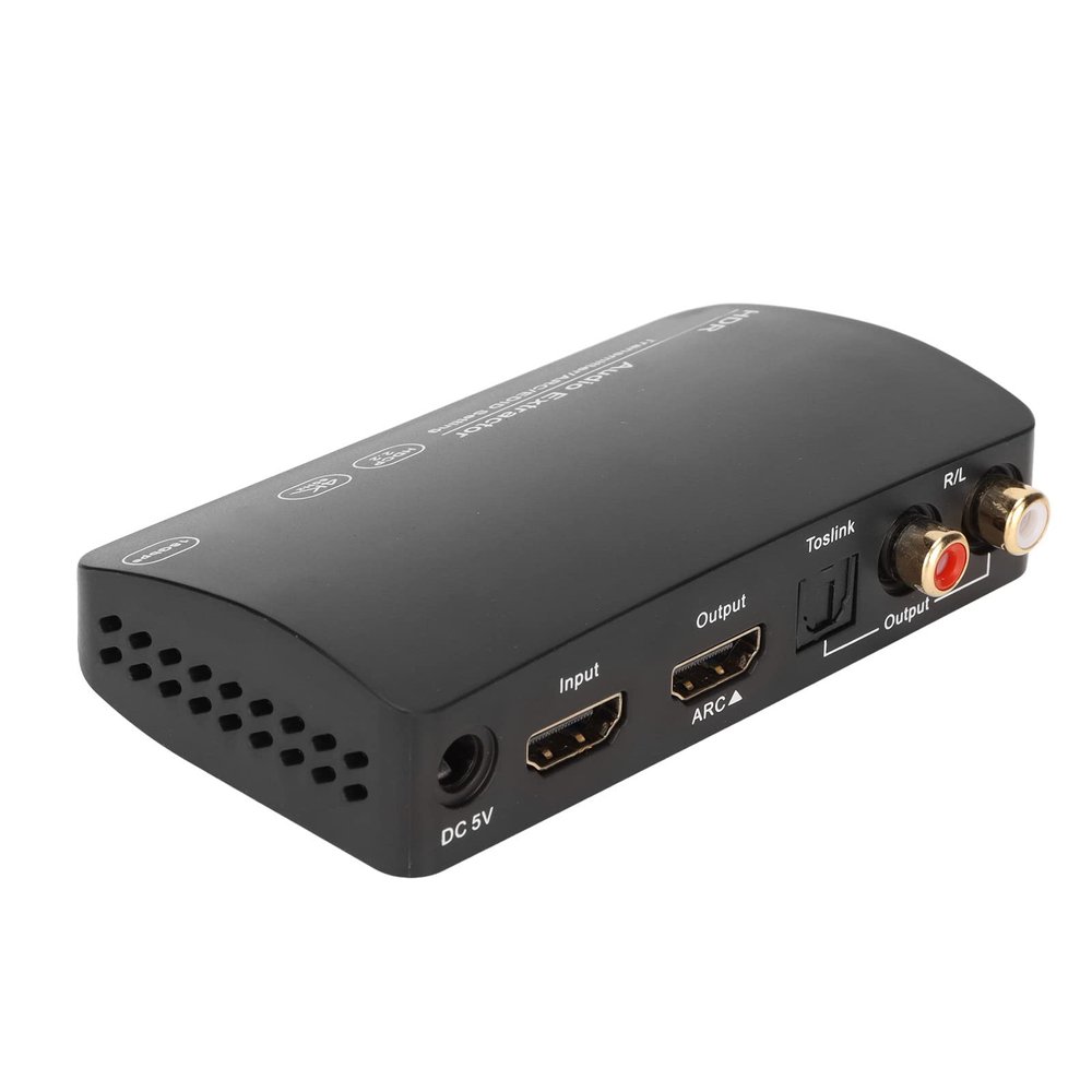 HD Multimedia Interface Sound Extractor, Transmitter, 4K 60Hz, Output, Optical, ARC, 5.1 Surround Sound, V5.0 Audio Extractor Converter for TV PC