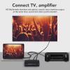HD Multimedia Interface Sound Extractor, Transmitter, 4K 60Hz, Output, Optical, ARC, 5.1 Surround Sound, V5.0 Audio Extractor Converter for TV PC view 4
