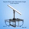 Starlink Gen 3 Roof Ridgeline Mount, Adjustable Tilt 160 Degree and Square Shelf Width, Starlink Internet Kit Satellite Mounting Kit, Compatible with Starlink Standard Gen3(V3) Dish view 2