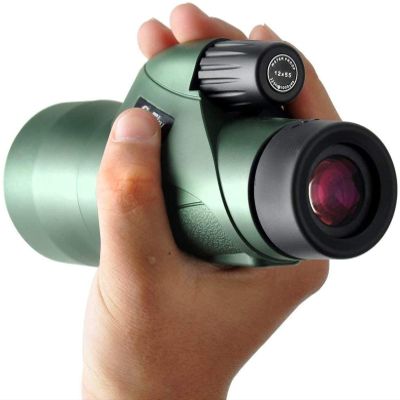 DirectNine Basics High Power Binoculars, Monocular 12x55 High Definition Monocular Telescope for indoor/outdoor, 10x25