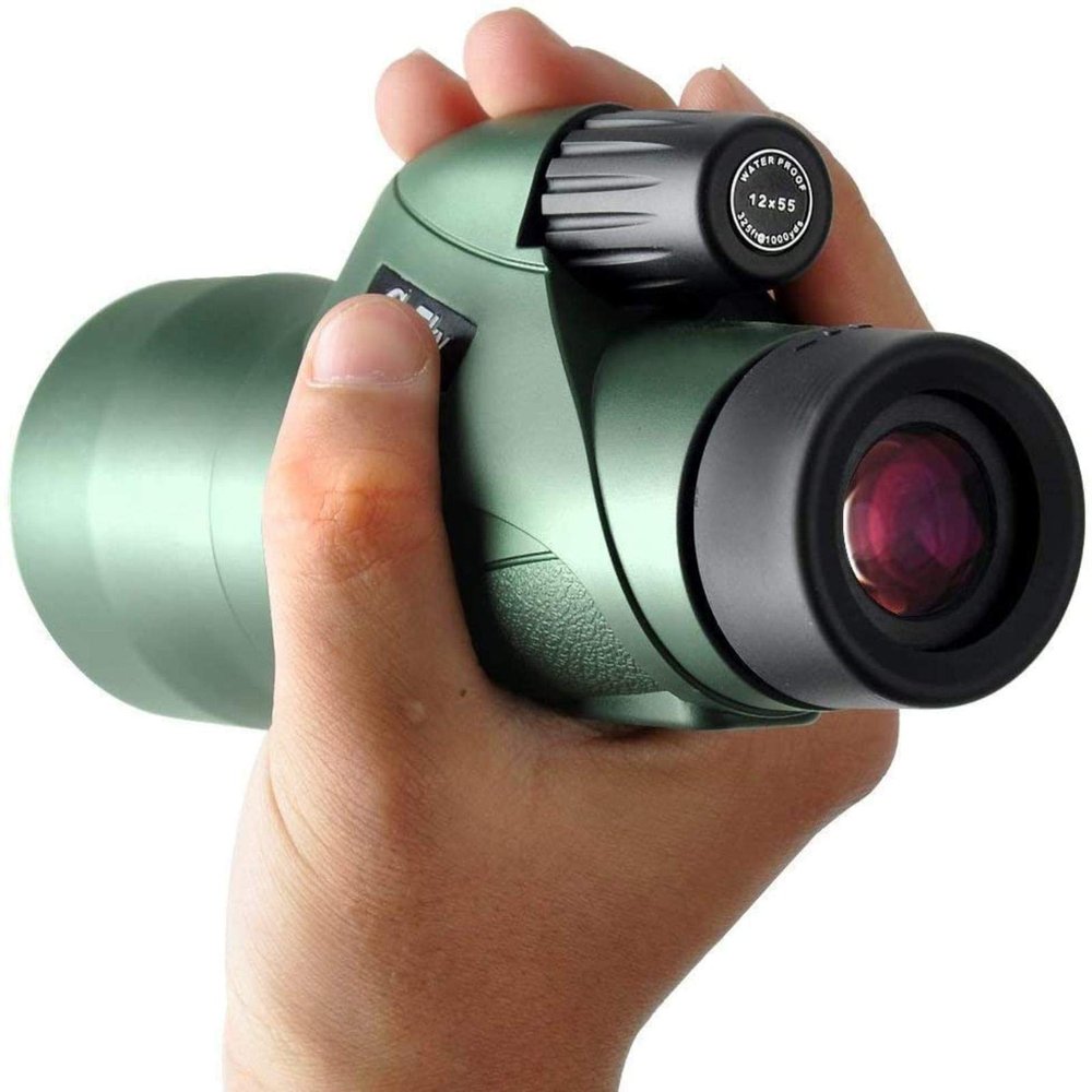 DirectNine Basics High Power Binoculars, Monocular 12x55 High Definition Monocular Telescope for indoor/outdoor, 10x25