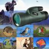 DirectNine Basics High Power Binoculars, Monocular 12x55 High Definition Monocular Telescope for indoor/outdoor, 10x25 view 4