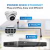 4COVR 16 Channel Security Camera System,AI Human Vehicle Detection, 16CH 8MP NVR 4TB HDD, 12Pcs 5MP Wired Commercial Dome IP PoE Camera IP67 Night Vision, Business Surveillance Outdoor, LY97AX5M1612 view 3