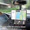 LYFICCS Car Tablet Mount for Rearview Mirror, Upgraded Four Clamp Anti-Shake Vehicle Rear View Mirror Holder for iPad Pro/Air/Mini, Galaxy Tab, iPhone 16 15 14 13 12, Compatible with 4-12.9" Device view 2