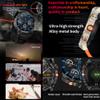 1.85AMOLED Smart Watch for Men(Answer/Make Calls), LED Lighting, 5ATM Waterproof Fitness Watch with Heart Rate, SpO2, Blood Pressure, Bluetooth Smartwatch for Android iPhone, with 3 Bands (Silver) view 4