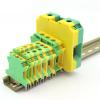 10PCS DIN Rail Terminal Block USLKG2.5-35N Screw Type Ground Terminal Wire Electrical Connectors Power Distribution Box 22-2 AWG(USLKG2.5) view 3