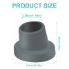 4 Pcs Replacement Feet for Bath Chair Leg Caps Heavy Duty Slope Rubber Feet Pad for Bath Seat Shower Stools (Gray, 1-1/8") view 2