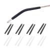 OPUGIT Eyeglass Ear Cushions End Tip Grips Anti-Slip Soft Silicone Ear Hooks Tube Sleeve Glasses Strap Holder Temple Tips Spectacle Retainers 8 Pairs,Black/Clear view 1