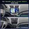 [2+64G] Hikity Android 15 Car Stereo for Hyundai Accent 2010-2016, 9'' Touch Screen Car Radio with Wireless CarPlay Radio Android Auto GPS Mirror Link WiFi BT FM/RDS MIC view 2