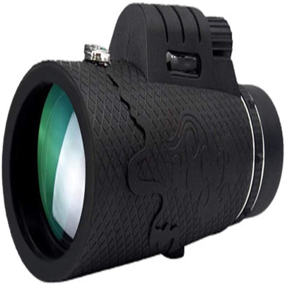 High Power Binoculars, 20x60 Monocular Telescope, High Power Monocular Compact with Portable BAK4 Prism Lens Monocular with Compass and Smartphone Adapter and Tripod for indoor/outdoor