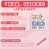 (3pcs) Funny Football Stickers  Love You to The End Zone and Back Sticker, Waterproof Vinyl Football Decal for Laptop, Tumbler, Water Bottle, Scrapbook, Phone  for Boys, Girls, Fans, 3" x 2.5" view 3