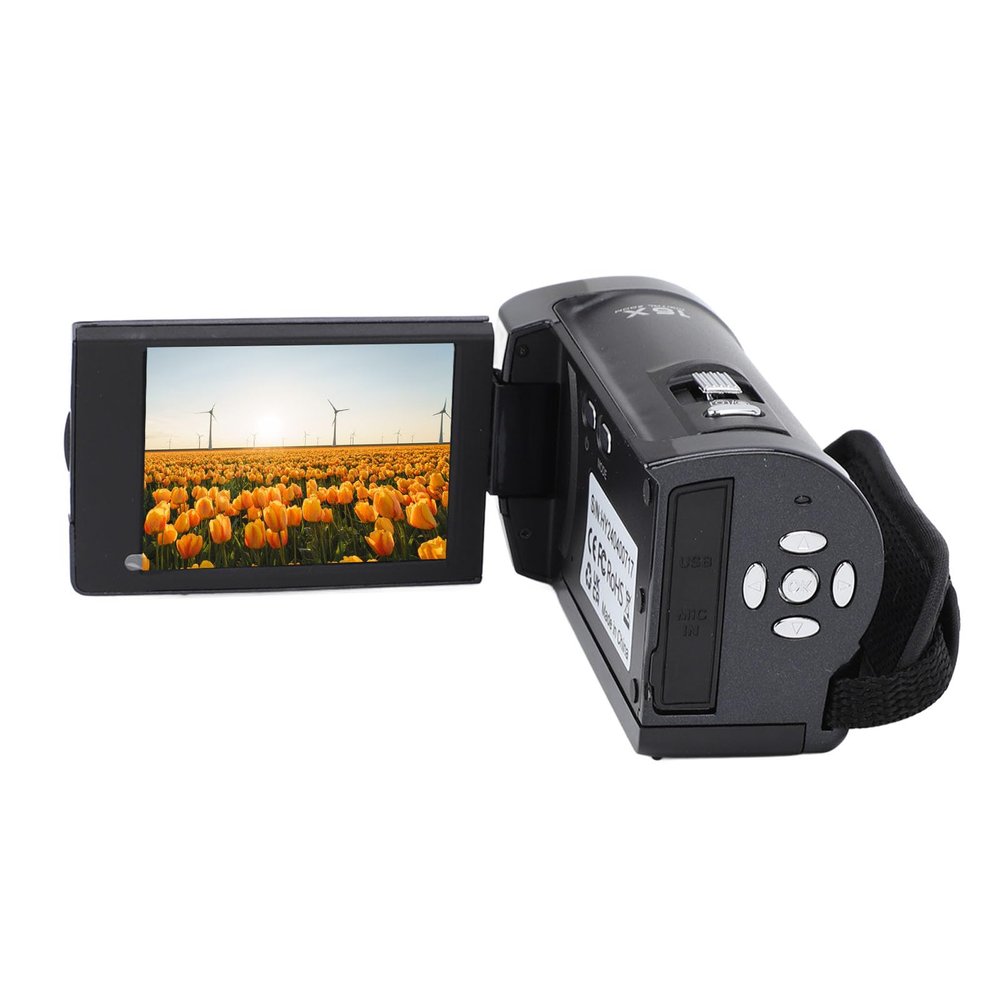 Asixxsix Video Camera Camcorder, Full HD 1080P Camcorder 16X Zoom Digital Video Camera with LED Fill Light, 14 inch Threaded Connector, 2.8 Inch Screen Vlogging Camera for Outdoor Travel