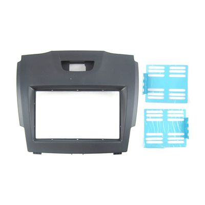 Liru 173 * 98mm Fascia Stereo Panel Bezel Trim Dash Frame Kit Black ABS for Isuzu Holden Colorado MU-X D-Max Car