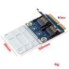 Beuiouer 2 SSD HDD for Laptop Dual Micro- SD SDHC SDXC TF to Mini PCIe Memory Card Reader MPCIe to 2 Mini-Sdcards Mini Pci-E Adapter view 3