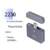 Beuiouer 2230 NVMe SSD Enclosure PCIe USB3.2 10Gbps Aluminum Aluminum Alloy Portable Supports UASP TRIM, 500409547 view 3