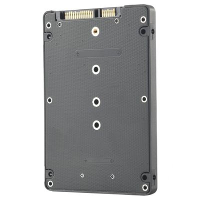 Beuiouer M.2 NGFF (SATA) SSD to 2.5 inch SATA Adapter Card 8mm Thickness Enclosure, black, 141958