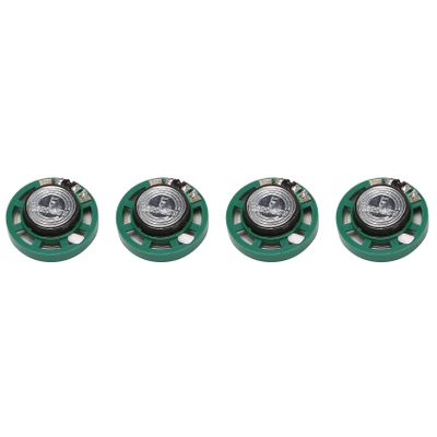 Beuiouer 0.25 W 32 Ohm Plastic 4 Magnetic Speaker with 27 mm Diameter Green + Silver