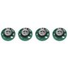 Beuiouer 0.25 W 32 Ohm Plastic 4 Magnetic Speaker with 27 mm Diameter Green + Silver view 1
