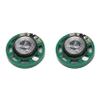 Beuiouer 0.25 W 32 Ohm Plastic 4 Magnetic Speaker with 27 mm Diameter Green + Silver view 2