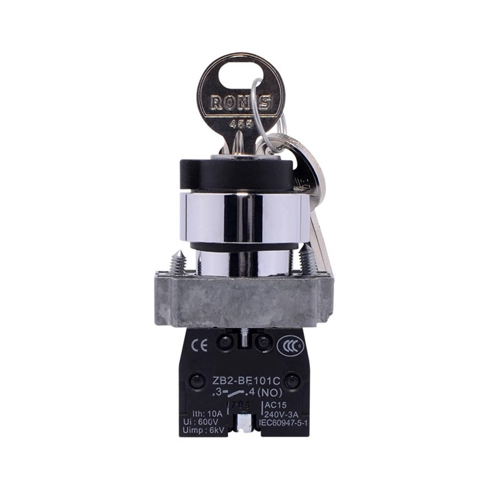BSXYLVA Key rotary switch XB2BG21C/BG33C/BG25C ZB2-BE101C Second gear self-reset(XB2BG33C 3rd gear 2 normally open)