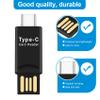 Beuiouer USB 3.1 Type C USB-C to Micro-SD TF Card Reader Adapter for PC Cellphone view 2