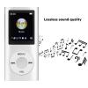 MP3 Player, Lossless Sound Slim 1.8 Inch LCD Screen Portable Music Player, Support 64G Memory Card Not Included, MP3 Player (Silver) view 4