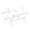 Beuiouer Acrylic Vinyl Record Storage Holder Clear CD Organizer Holder for Single and Gatefold Albums, transparent view 1