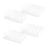 Beuiouer 4 Pcs Clear Acrylic CD Holder with Tackable CD DVD Display Rack CD Storage Rack Organizer Stand CD Tray Holds Easy to Use view 1
