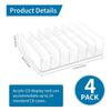 Beuiouer 4 Pcs Clear Acrylic CD Holder with Tackable CD DVD Display Rack CD Storage Rack Organizer Stand CD Tray Holds Easy to Use view 2