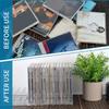 Beuiouer 4 Pcs Clear Acrylic CD Holder with Tackable CD DVD Display Rack CD Storage Rack Organizer Stand CD Tray Holds Easy to Use view 4