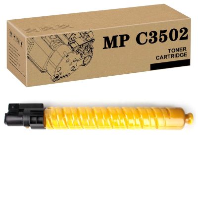PUCIO 841735 841736 841737 841738 High Capacity Toner Cartridge Compatible for Ricoh MP C3002 MP C3502 Printers Yellow*1