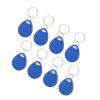 100 Pack Proximity Card Keys, Blue Keychains, Suitable for Access Control Systems, USBBattery Powered (ID Card) view 1