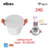 Presence Sensor, WenzhiIoT Smart Motion Sensor WiFi 24 GHz Radar MmWave Presence Sensor Movement Body Motion Detection for Lighting 110/220V Wireless Switch Celling Mount Tuya Smart Life Home view 2