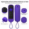 [2-Pack] Climberer Remote Case Cover Compatible with Roku Ultra 2024 / Voice Remote Pro (2nd Edition) & Rechargeable Pro (2nd Ed) #RCB1R (Black + Purple) view 3