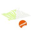 Glow In Dark Banksy Barcode Shark Wall Sticker - Night Glowing Swimming Fish Under Bar Code Vinyl Decal 8 x 3 view 2