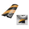 BXKCFYBSQ Rubber Speed Bump, Heavy Duty 1 Channel Cable Protector Speed Ramp for Garage Gravel Driveways, Asphalt Concrete view 3