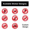 24x No Peanuts Allergy Alert Sticker - Food Allergies Awareness Safety Decals No Egg / 24 view 2